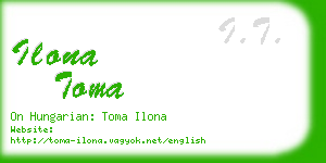 ilona toma business card